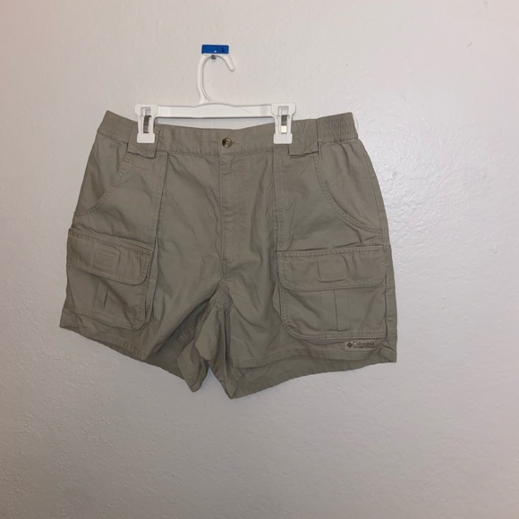 Columbia tan Sports style cargo hybrid shorts retro y2k cute girly pop bottoms - Picture 7 of 12